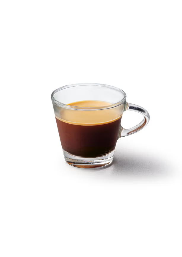 Un expresso dans un verre à expresso