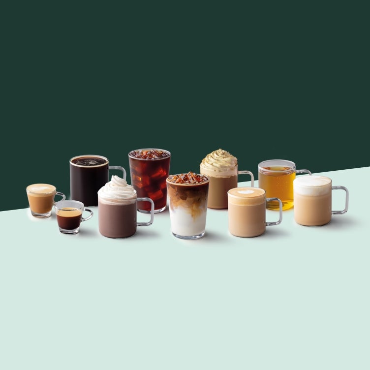 Les cafés et boissons Starbucks