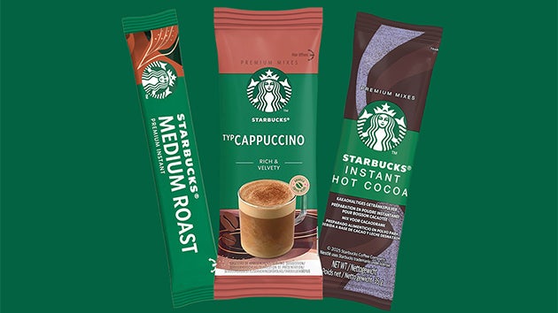 Sachets de boissons instantanées Starbucks Premium : café à torréfaction moyenne Starbucks, préparation pour cappuccino et ch